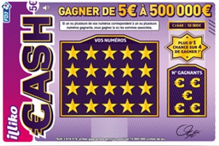 Gratter des tickets de Cash, et savoir le nombre de gagnant. Cash FDJ. 