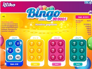 Ticket à gratter Bingo Spécial Fêtes à 3 €